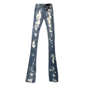 Si Tu Veux Superstack Arthur Jean Indigo Bleach Size 40